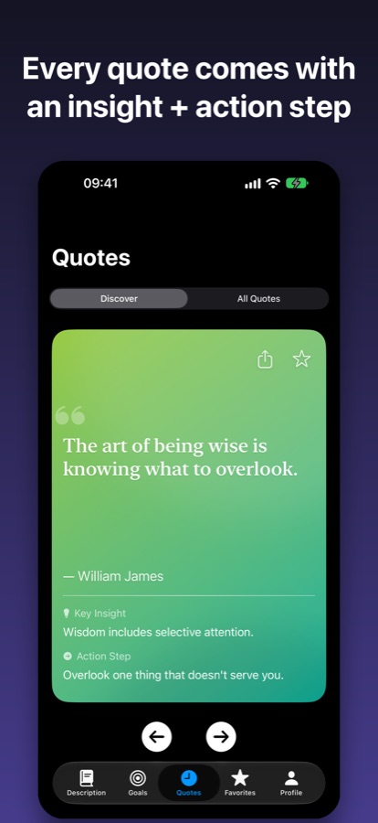 Every quote comes with a key insight and an action step