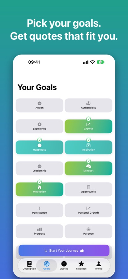 Pick your goals to get quotes that fit you